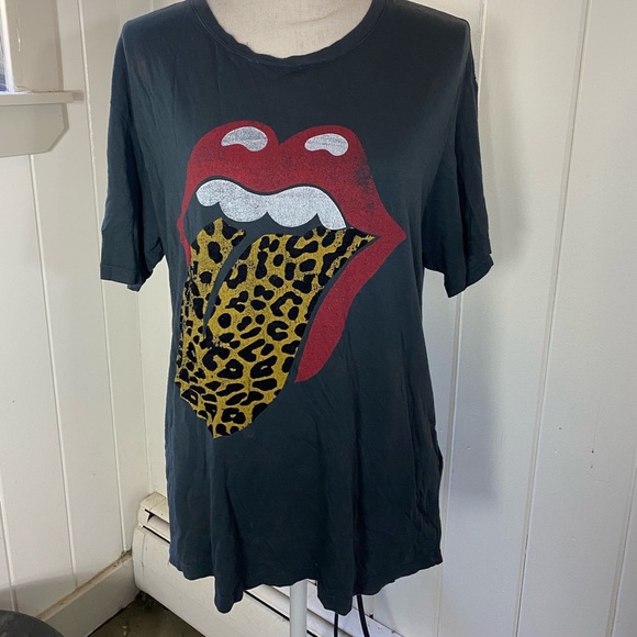 Free People Stones Flocked Leopard Tongue Tee - Picture 6 of 9